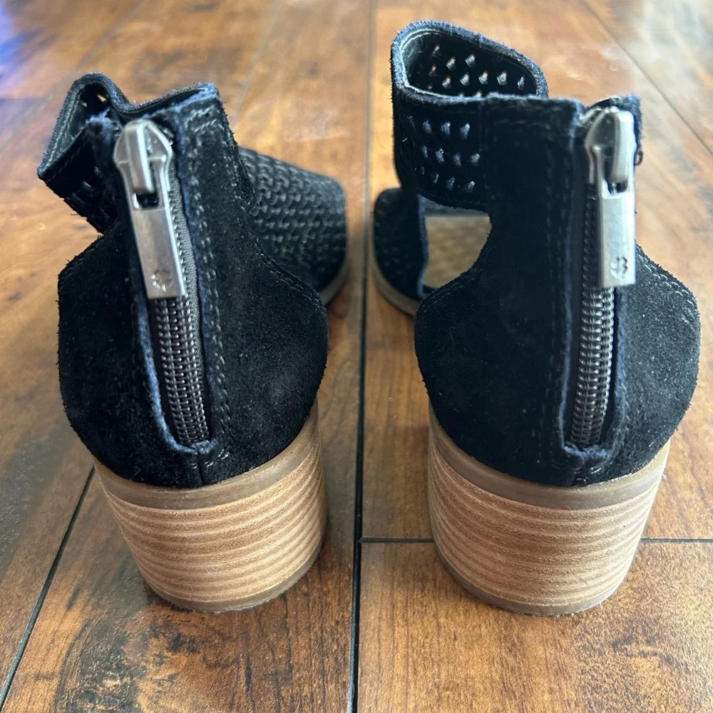 Womens Lucky Brand BLACK Nacria Bootie Sandals Open Toe Size 7M - Picture 8 of 11